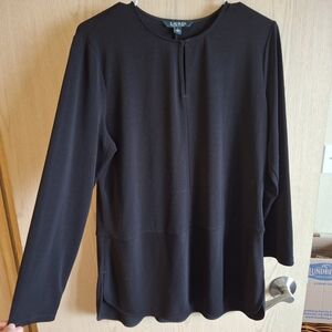 Ralph Lauren Black Long Sleeve Women's Top
